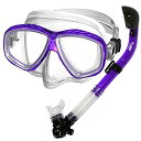 シュノーケリング マリンスポーツ SCS0030-Purple Promate Snorkeling Scuba Dive Dry Snorkel Purge ...