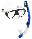 シュノーケリング マリンスポーツ C2MSC-BL Phantom Aquatics Signature Mask Dry Snorkel Setシュノーケリン...