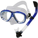 シュノーケリング マリンスポーツ SCS0066-Clear Blue PROMATE Snorkeling Scuba Dive DRY Snorkel Ma...