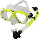 シュノーケリング マリンスポーツ Promate Dive Mask Dry Snorkel Set for Snorkeling Scuba Diving, ...