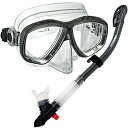 シュノーケリング マリンスポーツ Snorkeling Purge Mask and Dry Snorkel Set, 285890-Titaniumシュノーケ...