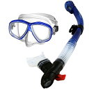 シュノーケリング マリンスポーツ 285890-tBlue, Snorkeling Purge Mask and Dry Snorkel Combo setシュ...
