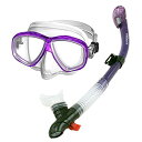 シュノーケリング マリンスポーツ 285890-tPurple, Snorkeling Purge Mask and Dry Snorkel Combo set...