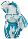 シュノーケリング マリンスポーツ Cressi Rocks Kids Set, White/Light Blue, S/Mシュノーケリング マリンスポーツ