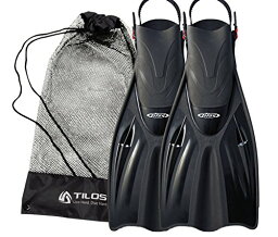 シュノーケリング マリンスポーツ Tilos Getaway Snorkeling Fins Open Heel Fins (Black, S/M (4.5 - 8.5))シュノーケリング マリンスポーツ