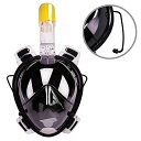 シュノーケリング マリンスポーツ Snorkel Mask Full Face Snorkel Mask Easybreath with Waterproof ...