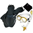 シュノーケリング マリンスポーツ 285890-GDN/CLR-MLXL, Snorkeling Purge Mask Dry Snorkel Fins Mesh Bag Setシュノーケリング マリンスポーツ