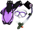 シュノーケリング マリンスポーツ 285890-t.Pur-MLXL, Snorkeling PURGE Mask Dry Snorkel Fins Mesh ...