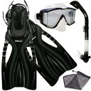 シュノーケリング マリンスポーツ PROMATE Snorkeling Scuba Dive SIDE-VIEWED PURGE Mask Fins Dry S...