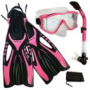 シュノーケリング マリンスポーツ PROMATE Snorkeling Scuba Dive Side-VIEWED Purge Mask Fins Dry S...