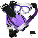 シュノーケリング マリンスポーツ Promate Snorkeling Scuba Dive DRY Snorkel PURGE Mask Fins Gear ...