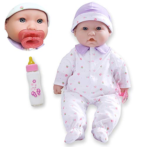 ȥ ֤ ޤޤ ٥ӡͷ 15030_B JC Toys - La Baby | Caucasian 16-inch Medium Soft Body Baby Doll | Washable | Removable Purple Outfit w/Hat and Pacifier | for Children 12ȥ ֤ ޤޤ ٥ӡͷ 15030_B