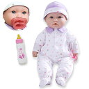 ジェーシートイズ 赤ちゃん おままごと ベビー人形 15030_B JC Toys - La Baby Caucasian 16-inch Medium Soft Body Baby Doll Washable Removable Purple Outfit w/Hat and Pacifier for Children 12ジェーシートイズ 赤ちゃん おままごと ベビー人形 15030_B