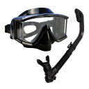 シュノーケリング マリンスポーツ Snorkeling Scuba Dive DRY Snorkel Side-View Purge Mask Diving G...