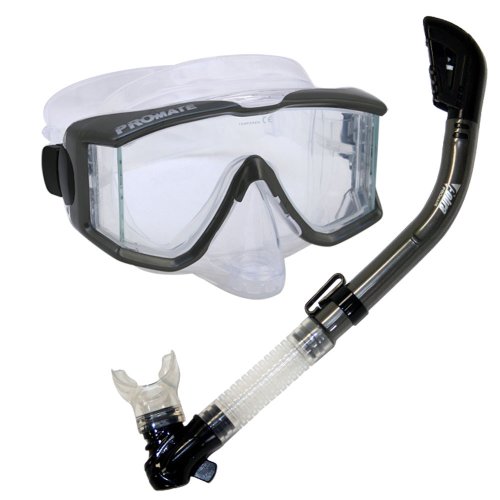 Ρ ޥ󥹥ݡ Snorkeling Scuba Dive DRY Snorkel Purge Edgless Mask Gear Set, TitaniumΡ ޥ󥹥ݡ