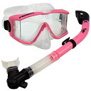 シュノーケリング マリンスポーツ Snorkeling Scuba Dive DRY Snorkel Purge Edgless Mask Gear Set, ...
