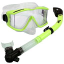 シュノーケリング マリンスポーツ Snorkeling Scuba Dive DRY Snorkel Side-View Purge Mask Diving G...