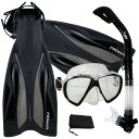 シュノーケリング マリンスポーツ Promate Deluxe Snorkeling Gear Scuba Diving Fins Mask Dry Snork...