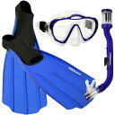 シュノーケリング マリンスポーツ PROMATE Junior Snorkeling Scuba Dive Mask DRY Snorkel FULL FOOT...