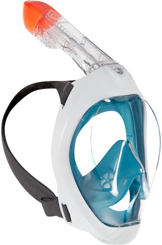 シュノーケリング マリンスポーツ FBA_EZMASK_BL_ML SUBEA Tribord EasyBreath Full Face, Anti-Fog, Hypoallergenic Silicone Facial Lining Snorkeling Mask, Blue, M/Lシュノーケリング マリンスポーツ FBA_EZMASK_BL_ML