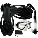 シュノーケリング マリンスポーツ PROMATE Snorkeling Scuba Dive Panoramic PURGE Mask Dry Snorkel ...