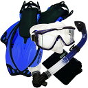 シュノーケリング マリンスポーツ PROMATE Snorkeling Scuba Dive Panoramic PURGE Mask Dry Snorkel ...