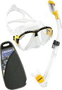 シュノーケリング マリンスポーツ CM100010 Cressi Matrix & Supernova Dry, Clear/Yellow [DUPLICATE...