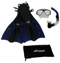 シュノーケリング マリンスポーツ Tilos Silicone Mask, Purge Snorkel, Adjustable Open Heel Snorke...