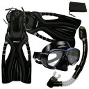 シュノーケリング マリンスポーツ Promate Snorkeling Scuba Diving Mask Snorkel Fins Gear Set w/Me...