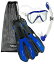 シュノーケリング マリンスポーツ Head Manta Mask Fin Snorkel Set, Metallic Blue - MDシュノーケリング マリンスポーツ