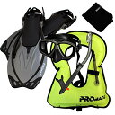 シュノーケリング マリンスポーツ 859001-Ti/Bk-SM, Snorkeling Vest Mask Dry Snorkel Fins Mesh Gea...