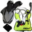 シュノーケリング マリンスポーツ Promate 859001-Titanium-SM, Snorkel Vest Mask Snorkel Fins Mesh Bag Gear Setシュノーケリング マリンスポーツ