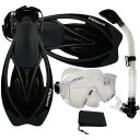 シュノーケリング マリンスポーツ Promate Snorkeling Panoramic Mask Dry Snorkel Scuba Dive Fins S...