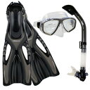 シュノーケリング マリンスポーツ PROMATE Snorkeling Scuba Diving Mask Snorkel Fins Gear Set, Tit...