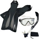シュノーケリング マリンスポーツ PROMATE Deluxe Snorkeling Panoramic Mask Dry Snorkel Scuba Dive...