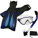 シュノーケリング マリンスポーツ PROMATE Deluxe Snorkeling Panoramic Mask Dry Snorkel Scuba Dive...