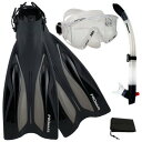 シュノーケリング マリンスポーツ Promate Deluxe Side-View Mask Semi-Dry Snorkel Snorkeling Fins ...
