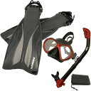 シュノーケリング マリンスポーツ Promate Deluxe Snorkeling Gear Scuba Diving Fins Mask Dry Snork...