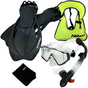 シュノーケリング マリンスポーツ 999001-BK-ML/XL, Snorkeling Vest Scuba Dive Panoramic Purge Mask Dry Snorkel Fins Gear Setシュノーケリング マリンスポーツ