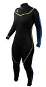シュノーケリング マリンスポーツ 1003472 Deep See Women's 3mm Jumpsuit, Black/Royal Blue, Size 1...