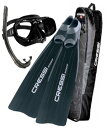 シュノーケリング マリンスポーツ Cressi Gara 2000 Fins, Perla Mask, Corisca Snorkel, and Bag Fre...