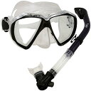 シュノーケリング マリンスポーツ PROMATE Snorkeling Scuba Dive Dry Snorkel Mask Deluxe Gear Set,...