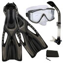 シュノーケリング マリンスポーツ PROMATE Snorkeling Scuba Dive SIDE-VIEWED PURGE Mask Fins Dry S...