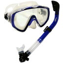 シュノーケリング マリンスポーツ Promate Snorkeling Scuba Dive Mask Dry Snorkel Gear Set, Trans....