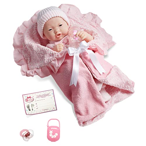 ジェーシートイズ 赤ちゃん おままごと ベビー人形 18784 JC Toys Soft Body La Newborn in Bunting and Accessories. Asian., Pink (18784)ジェーシートイズ 赤ちゃん おままごと ベビー人形 18784