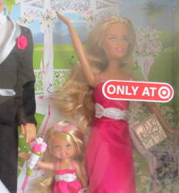 バービーBARBIEICanBe..WEDDINGGIFTSetwBARBIE,KEN,SKIPPER&KELLYDOLLS(2009TARGETEXCLUSIVE)