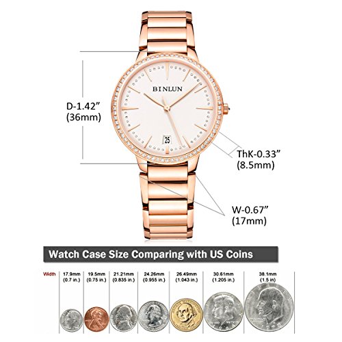 ビンルン 腕時計 レディース BL0070L-SRW-S BINLUN Ladies Automatic Watches Ultra Thin Waterproof Luxury 18K Rose Gold Watch with Date Diamond Bezelビンルン 腕時計 レディース BL0070L-SRW-S ビンルン 腕時計 レディース BL0070L-SRW-S BINLUN Ladies Automatic Watches Ultra Thin Waterproof Luxury 18K Rose Gold Watch with Date Diamond Bezelビンルン 腕時計 レディース BL0070L-SRW-S