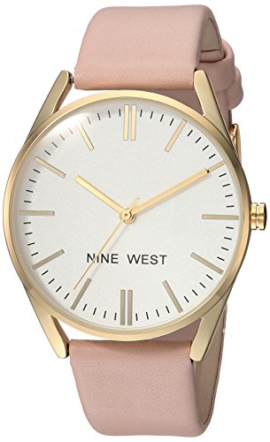 腕時計 ナインウェスト レディース NW/1994WTPK Nine West Women's NW/1994WTPK Gold-Tone and Pastel Pink Strap Watch腕時計 ナインウェスト レディース NW/1994WTPK