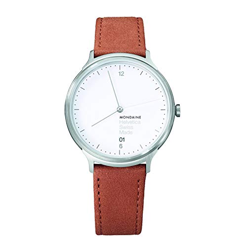 モンディーン 腕時計 モンディーン 北欧 スイス レディース MH1.L2210.LG Mondaine Unisex MH1.L2210.LG Helvetica Analog Display Swiss Quartz Brown Watch腕時計 モンディーン 北欧 スイス レディース MH1.L2210.LG