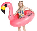 フロート プール 水遊び 浮き輪 Jasonwell Giant Inflatable Flamingo Pool Floats Party Float Tube with Fast Valves Summer Beach Swimming Pool Lounge Raft Decorations Toys for Adults & Kidsフロート プール 水遊び 浮き輪